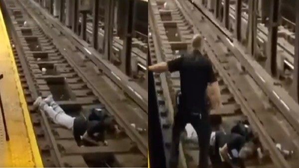 Video: जब पुलिस अफसर बना 'देवदूत', पटरी पर बेहोश शख्स की जान पर खेलकर बचाई जिंदगी