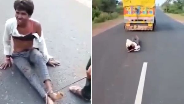 VIDEO: आदिवासी युवक को दबंगों ने दी तालिबानी सजा, ट्रक के पीछे बांध सड़क पर घसीटा, मौत