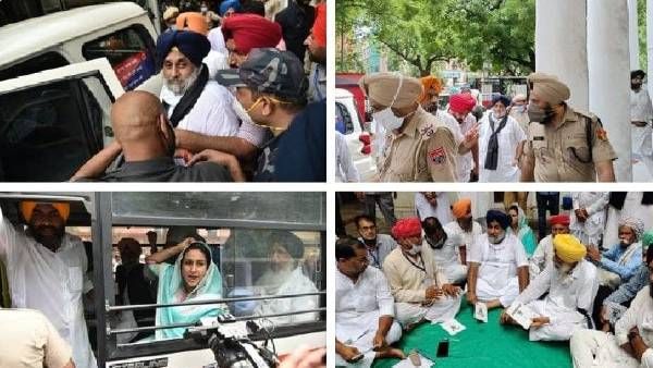 कृषि कानून के एक साल पूरे, सुखबीर बादल का हल्ला बोल, कई SAD नेताओं के साथ दिल्ली में गिरफ़्तार