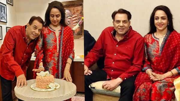 हेमामालिनी ने पति धमेंद्र और इन खास लोगों के साथ मनाया अपना 73 वां बर्थडे, देखें फोटोज