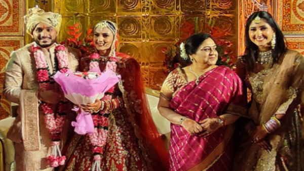 अदिति सिंह की छोटी बहन देवांशी सिंह की इस मशहूर शख्‍स के बेटे से हुई शादी, देखें तस्‍वीरें