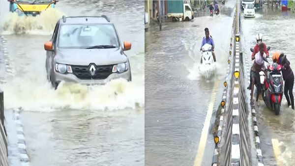मूसलाधार बारिश के बाद पानी-पानी हुआ बेंगलुरू और चेन्‍नई, पानी में डूबी सड़कें, चल रही नाव
