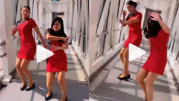 SpiceJet एयर होस्टेस ने पंजाबी गाने पर पैसेंजर ब्रिज पर किया जबरदस्त डांस, देखें Viral video