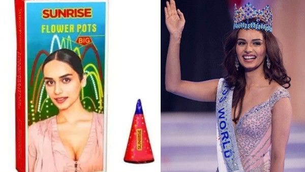 पटाखे के बॉक्स पर बनी थी मानुषी छिल्लर की फोटो, पूर्व मिस वर्ल्ड ने दिया ऐसा रिएक्शन