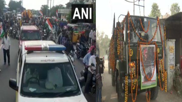 Chopper Crash: लांस नायक तेजा और नायक गुरसेवक की पार्थिव देह पहुंची घर, भारी संख्या में लोग उमड़े
