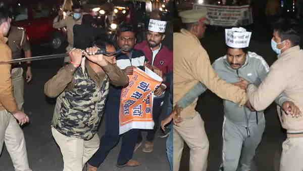 UP: शिक्षक भर्ती के अभ्यर्थियों पर पुलिस ने बरसाईं लाठियां, कैंडल मार्च निकाल सीएम आवास जा रहे थे वो