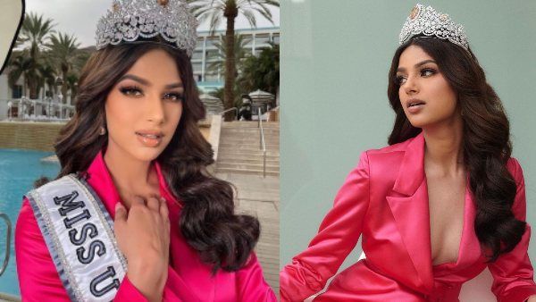 मिस यूनिवर्स का खिताब जीतने के बाद हरनाज का ब्रॉलेस फोटोशूट, सिर पर नजर आया ताज