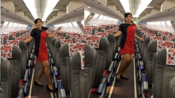 SpiceJet की एयर होस्टेस ने फ्लाइट में मेरा यार पर किया धासू डांस, देखें Video