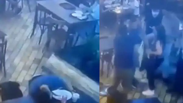 VIDEO: खाना खा रहा शख्स अचानक हुआ बेहोश, वेटर ने यूं बचाई जान