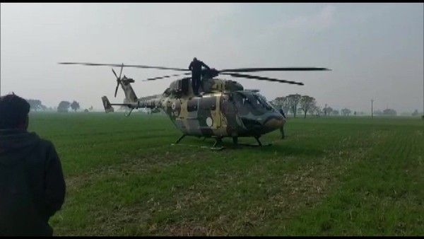 तकनीकी खराबी के कारण सेना के एएलएच ध्रुव हेलीकॉप्टर की हरियाणा में हुई इमरजेंसी लैंडिंग