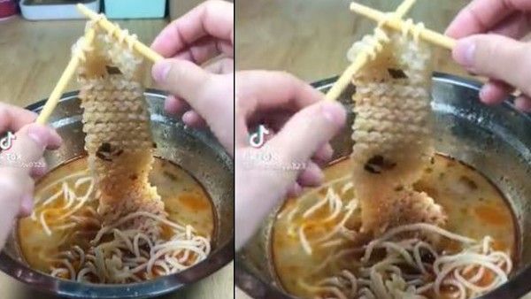 Video: गजब की कलाकारी, कटोरे में रखे नूडल्स से महिला ने बुन दिया स्वेटर, वीडियो हो रहा ट्रेंड