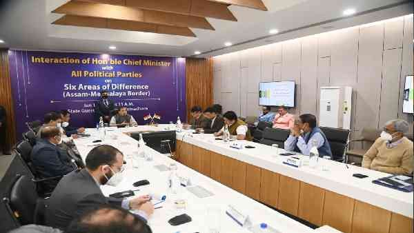 असम-मेघालय सीमा विवाद: CM हिमंत बिस्वा सरमा ने की सर्वदलीय बैठक,समाधान के लिए 12 में से 6 क्षेत्रों की पहचान