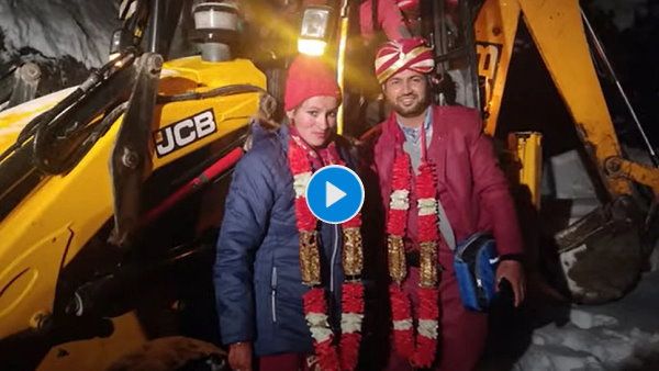 VIDEO: गाड़ी ना घोड़ा, दुल्हन लेने सीधे JCB लेकर पहुंचा दूल्हा, जानिए किस मजबूरी में किया ऐसा?