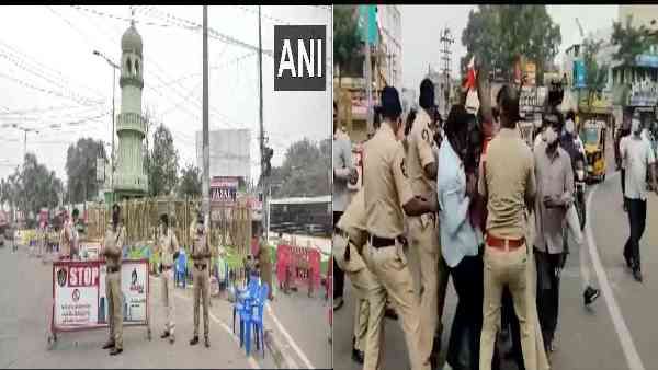 जिन्ना टावर पर तिरंगा फहराना चाहते थे हिंदू वाहिनी के लोग, आंध्र प्रदेश पुलिस ने ऐसे रोका-Video