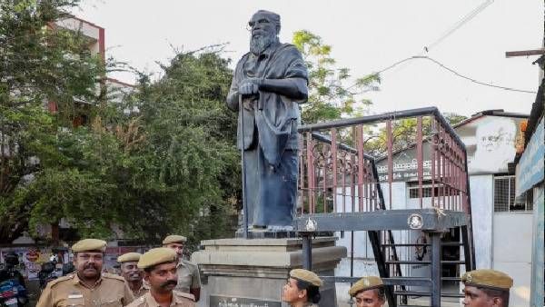 तमिलनाडु: कोयंबटूर में समाज सुधारक पेरियार की प्रतिमा का अपमान, उठी गिरफ्तारी की मांग