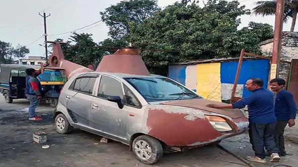 द ग्रेट इंडियन जुगाड़! लड़के ने टाटा नैनो कार का बना दिया हैलीकॉप्टर, किराए से खूब हो रही कमाई