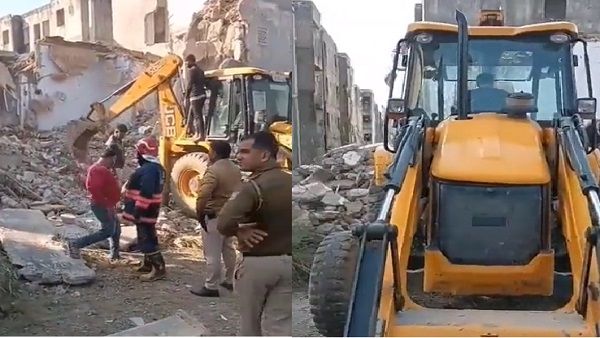 आउटर दिल्ली के बवाना इलाके में पुरानी इमारत ढही, 4 लोगों के शव बरामद