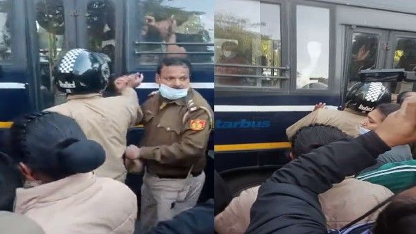 हिजाब विवाद: दिल्ली पुलिस की हिरासत में AISA कार्यकर्ता, कर्नाटक भवन की ओर कर रहे थे मार्च