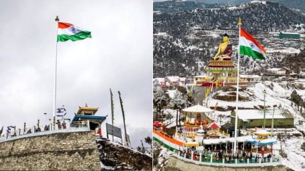 अरुणाचल प्रदेश सीएम खांडू ने तवांग में फहराया 104 फुट का तिरंगा, देश का दूसरा सबसे ऊंचा झंडा