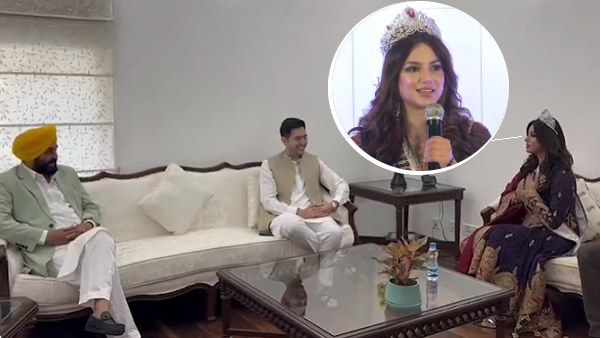 'मैं आपकी फैन हूं', ब्रह्मांड सुंदरी पंजाब के मुख्यमंत्री से मिलकर बोली, किस मुद्दे पर हुई बात? VIDEO