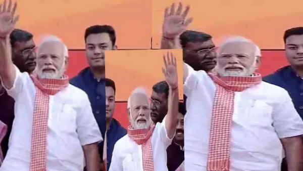 योगी के शपथ ग्रहण में ठेठ बनारसी अंदाज में नजर आए पीएम मोदी, गले में गमछा डालकर दे गए क्‍या संदेश ?