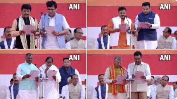 उत्तर प्रदेश: राज्यपाल ने पहले सिंगल फिर दो-दो और चार-चार मंत्रियों को साथ में दिलाई शपथ