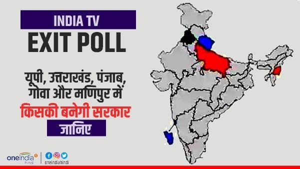 India TV Exit Poll में जानें यूपी, उत्‍तराखंड मणिपुर, गोवा और पंजाब में किस पार्टी की बन रही सरकार