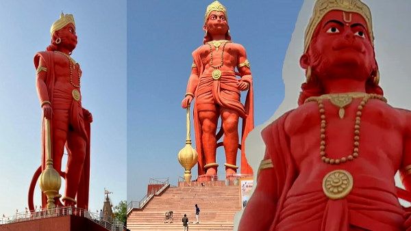 हनुमानजी के चारधाम: इतनी भव्य है पश्चिम में गदाधारी की प्रतिमा, चारों दिशाओं में खड़े होंगे 'महावीर'