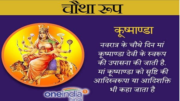 Chaitra Navratri 2022: आज है मां ' कूष्मांडा' का दिन, जाानिए पूजा का शुभ मुहूर्त, मंत्र और आरती