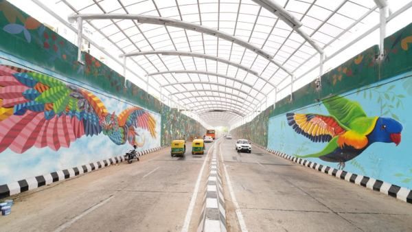 दिल्ली के लोगों को जाम से मिलेगी राहत, आश्रम अंडरपास का हुआ उद्घाटन