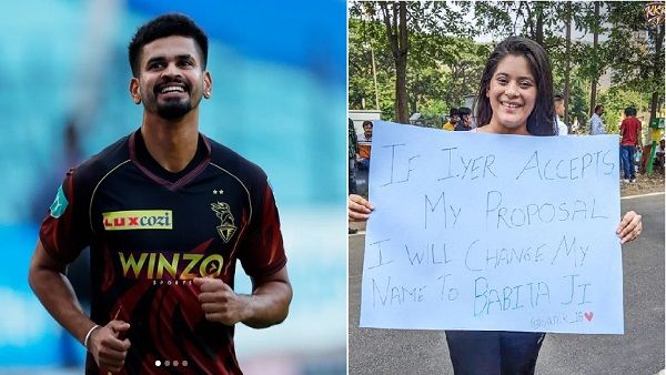 श्रेयस अय्यर के लिए उनकी 'बबीता जी' बनना चाहती है यह लड़की, स्टेडियम पहुंचकर दिया शादी का प्रपोजल
