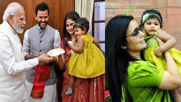 पीएम मोदी और टीएमसी सांसद के साथ कौन है यह प्यारी सी बच्ची, जानिए?