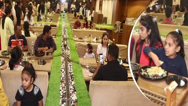 आपने देखा क्‍या? ऐसा रेस्‍टॉरेंट जहां खाना परोसती है 'रेल', डिब्बों में भरी होती हैं रेसिपी