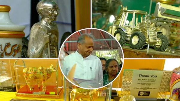 सीएम गहलोत को मिले बुलडोजर व चरखा समेत 260 स्मृति चिन्ह 3 करोड़ रुपए में नीलाम