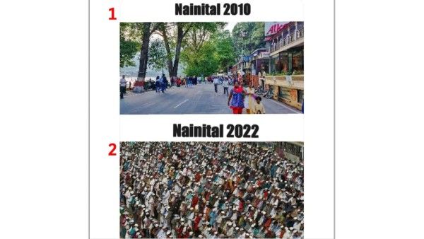 Fact Check: सोशल मीडिया पर नैनीताल की फेक फोटो शेयर कर फैलाई जा रही नफरत