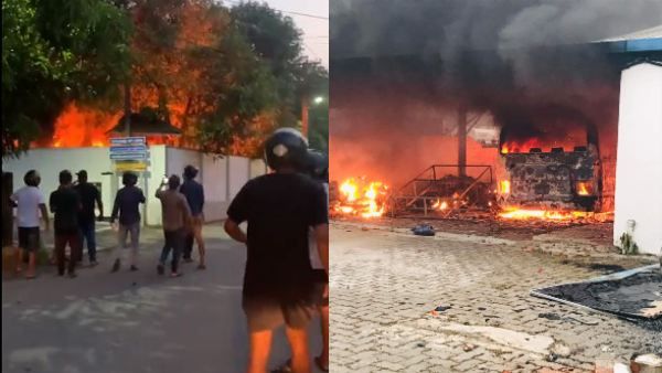 Video: श्रीलंकाई पीएम के इस्तीफे के बाद जल रहा 'कोलंबो', भीड़ ने सांसदों और नेताओं के घरों को आग में झोंका