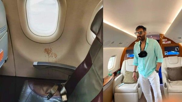 गुटखा प्रेमी ने फ्लाइट को भी नहीं बख्शा! विमान की विंडो पीक से कर दी लाल, अजय देवगन तक हुए ट्रोल