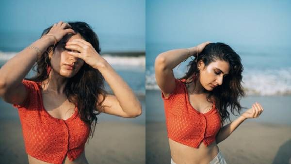समंदर किनारे रेड क्रॉप टॉप में नजर आईं Fatima Sana Shaikh, फोटो देख हो जाएंगे फ्लैट!