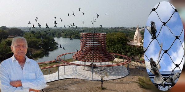 किसान ने 2500 घड़ों से बनवाया शिवलिंग जैसा बसेरा, 10 हजार पक्षी यहां हर मौसम में सु​रक्षित रह सकते हैं