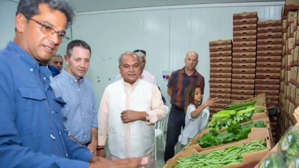 इजराइल में भारतीय टैलेंट का डंका, रेगिस्तान में उगाईं हरी-भरी सब्जियां, कृषि मंत्री तोमर ने की मुलाकात