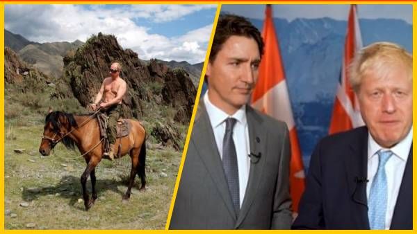 G-7 नेताओं ने उड़ाया पुतिन का मजाक, शर्टलेस तस्वीर पर ब्रिटेन के PM ने कहा, 'हम भी कपड़े उतार दें'