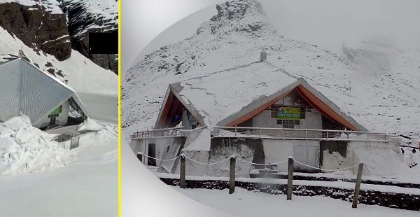 मानसून के आगमन से पहले हेमकुंड साहिब गुरुद्वारा में हुई भारी बर्फबारी, तीर्थयात्री ये बातें जरूर ध्यान रखें