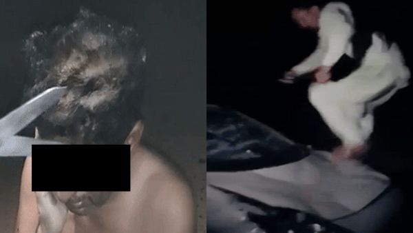 प्रेमिका से मिलकर लौट रहे टीचर को 15 युवकों ने पीटा, कार के बोनट व छत पर कूद-कूदकर बनाए VIDEO