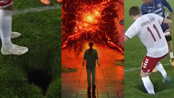 'क्या ये दूसरी दुनिया का रास्ता है', मैच के दौरान मैदान में हुआ रहस्यमयी गड्ढा, दर्शकों के होश उड़े