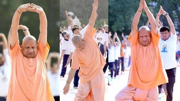 बड़ी सहजता से CM योगी आदित्यनाथ ने किए मुश्किल आसन, बोले- 'योग हमें ले जाता है शारीरिक व मानसिक विकास की ओर'