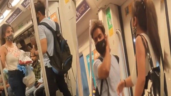 'तो फिर शादी पक्की समझें', मेट्रो के अंदर कपल ने एक-दूसरे को मारे खूब तमाचे, यूजर ने लिए जमकर मजे