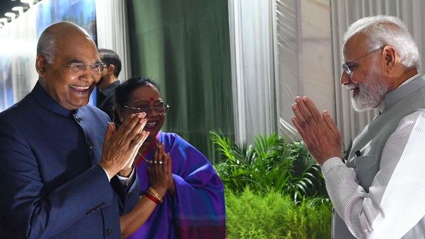 निवर्तमान राष्ट्रपति राम नाथ कोविंद के लिए पीएम मोदी ने आयोजित किया विदाई रात्रिभोज, देखें फोटो