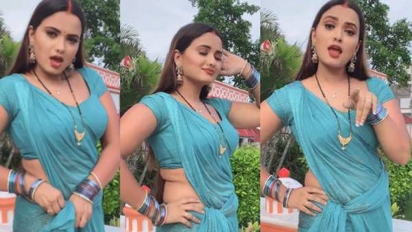 भोजपुरी एक्ट्रेस नीलम गिरी ने 'छम्मक छल्लो छैल छबीली' में काटा बवाल, देसी अवतार में बिखेरा जलवा