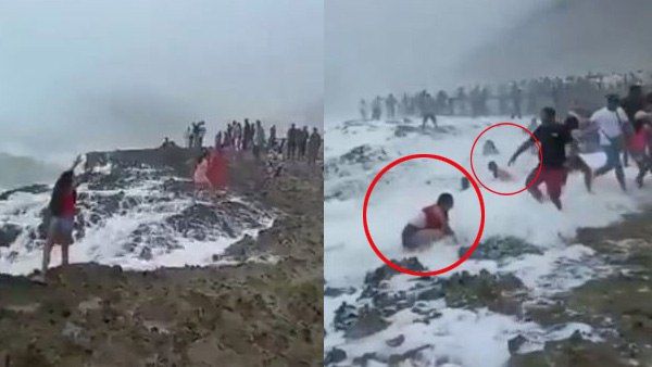 समंदर की लहरों में बहा भारतीय परिवार, बेटा-बेटी को बचाने कूदा पिता, ओमान से डरा देने वाली Video Viral