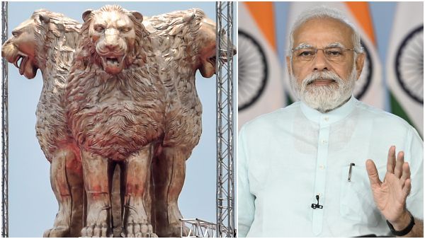Ashoka Stambh : नए संसद भवन पर National Emblem के शेर क्या सारनाथ के स्तंभ से अलग हैं ? देखिए दावे